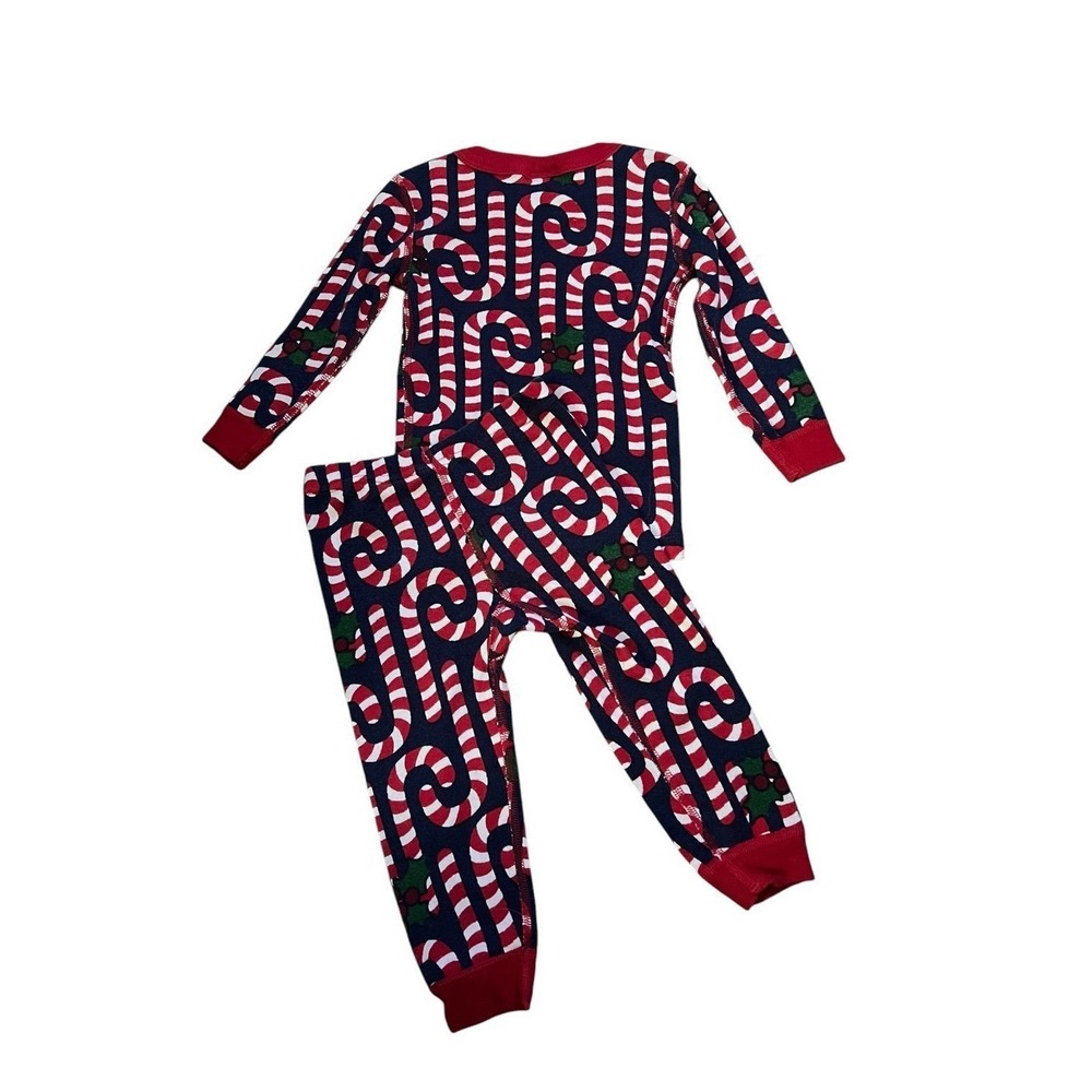 Hanna Andersson Candy Cane Pajama Set 2T HannaJams